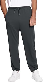 BAMBOO COOL Mens Lightweight Jogging Bottoms Workout Jogging Running Gym Dry Loose Fit Tapered Sweatpants
