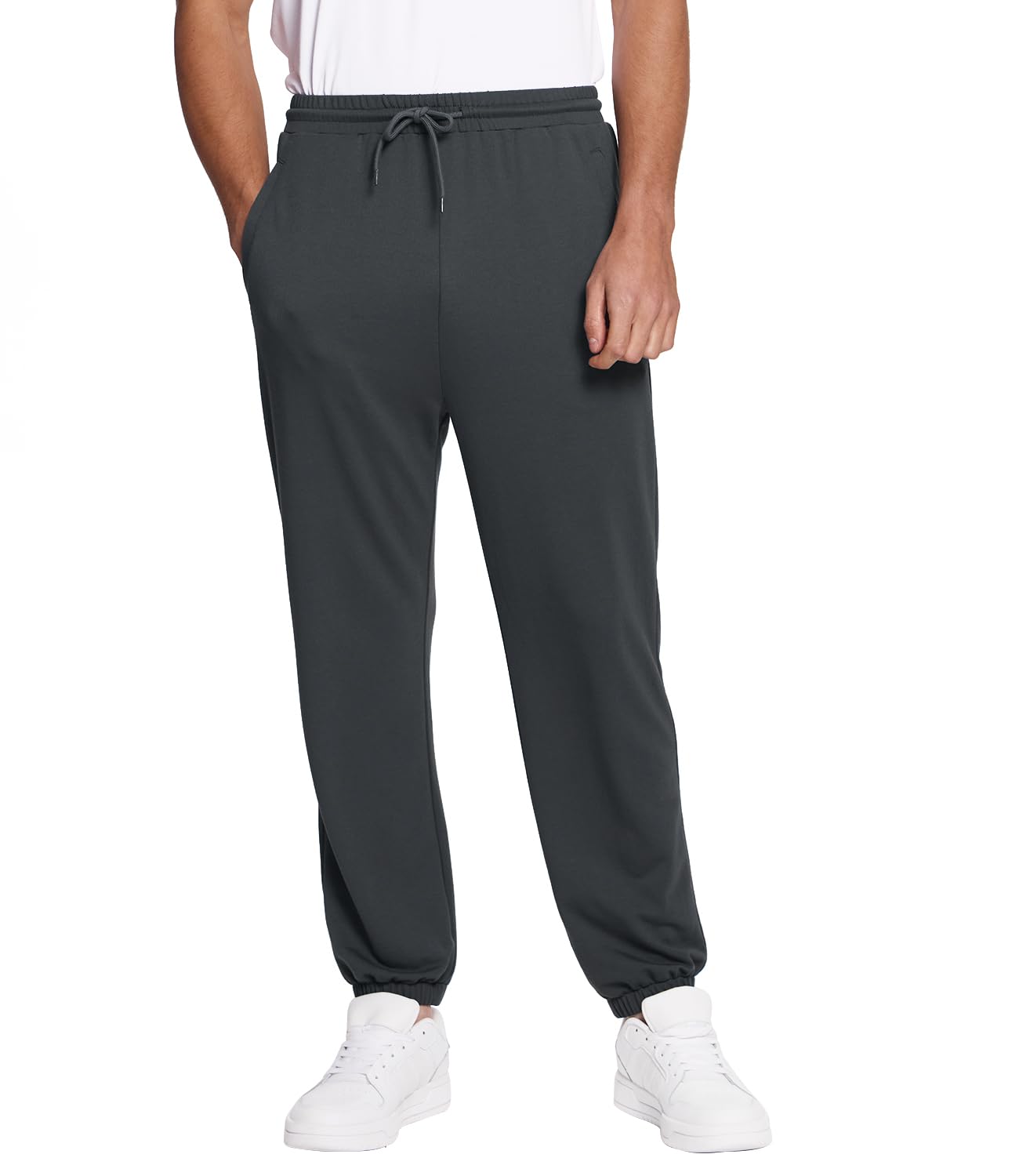 BAMBOO COOL Mens Lightweight Jogging Bottoms Workout Jogging Running Gym Dry Loo