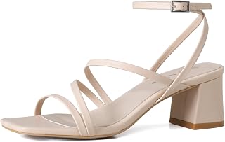Shoe'N Tale Strappy Block Heel Sandals Women's Ankle Strap