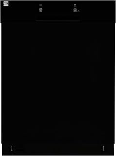 Kenmore 24" Built-In Dishwasher, Black | 51 DBA - UltraWash, SmartWash, Sani Rinse, SmartDry and Leak Detection - 14 Place Settings - ENERGY STAR Certified