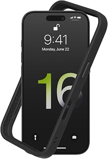 RhinoShield Mod NX Bumper Phone Case for iPhone 16 Pro Black | Bumper Case without Backplate, Ultra-Slim Design, Minimalist Style, Military Grade Drop Protection