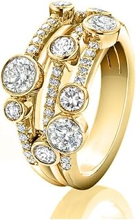 White Gold Plated Round Cubic Zirconia Inlaid Geometric Hollow Ring Personalized Accessory Ideal for Women Daily Wear, Casual Wear, Party, Holiday, Anniversary