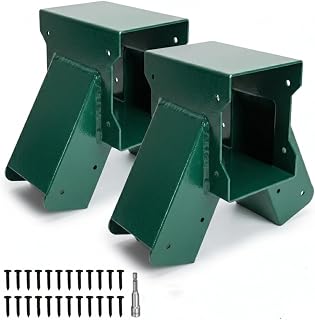 ORIGLE A-Frame Swing Set Bracket Kit, 2-Piece Wood Swing Hardware for Outdoor Playground, Backyard Play Set Accessories with Complete Mounting Components