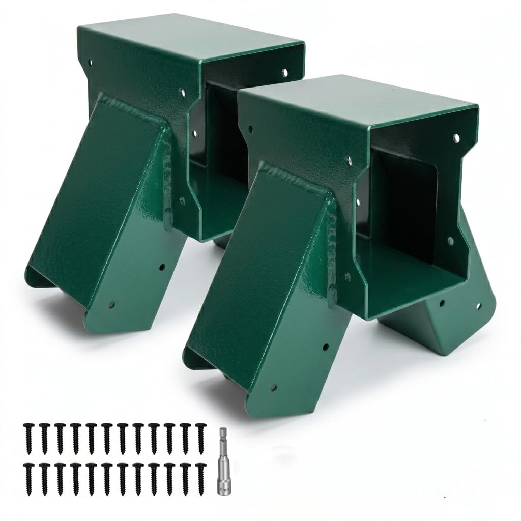 ORIGLE A-Frame Swing Set Bracket Kit, 2-Piece Wood Swing Hardware for Outdoor Pl
