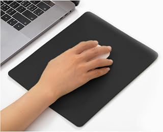 Leather Mouse Pad Non-Slip Washable Waterproof Computer Mouse Pad (Black)