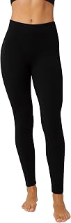 Hanes EcoSmart Cozy Fitted Leggings, Straight, Black