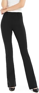 Safort Women's Summer 3/4 Trousers, Lightweight Trousers for Women, 7/8 Summer Trousers with Pocket, Flared Trousers for Yoga, Sports and Running