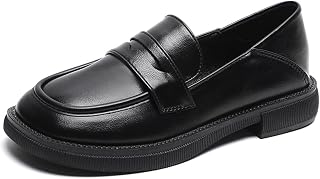 Women's Flat Loafers Slip On Lightweight Casual Round Toe Work Business Low Heel Shoes Non Slip