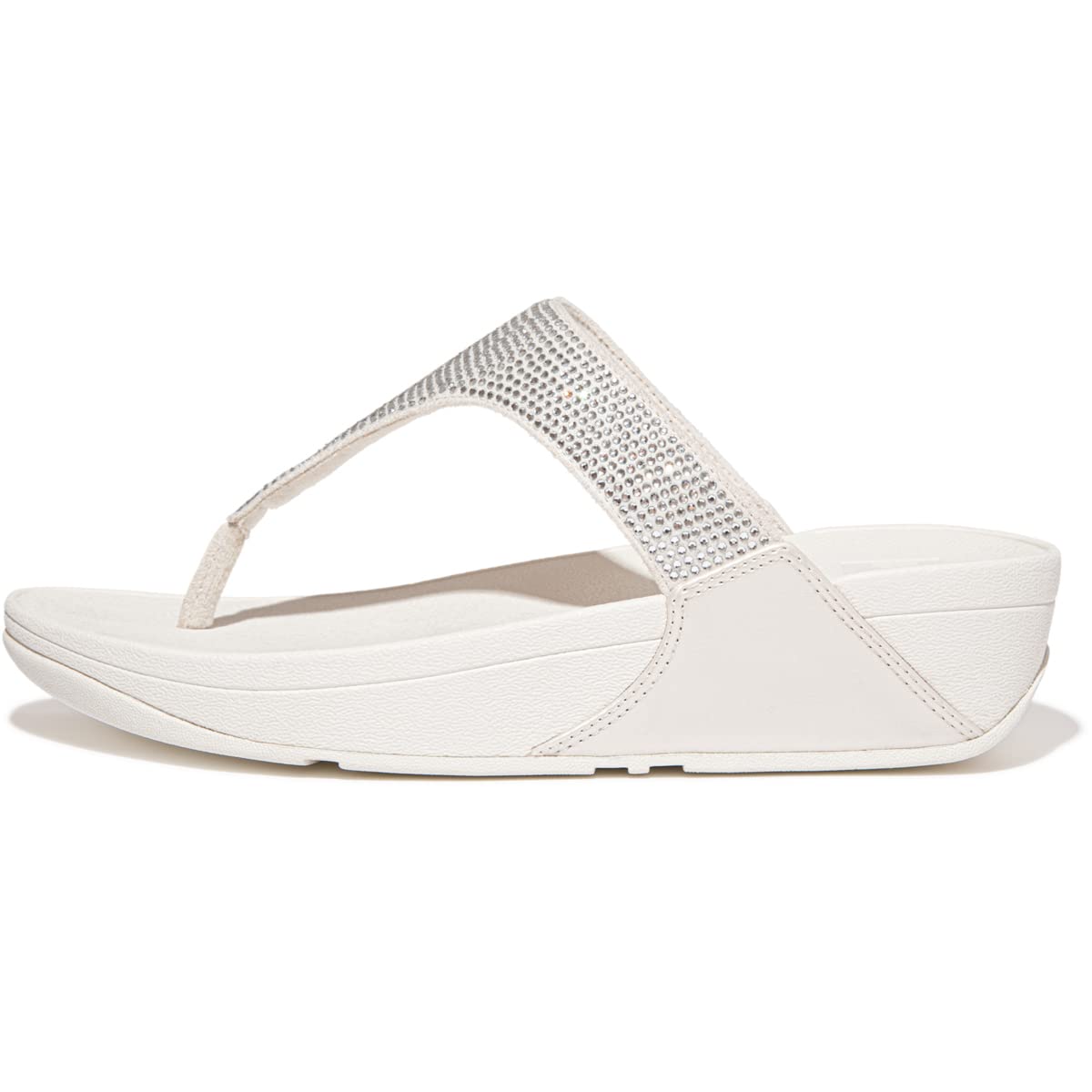 Fitflop Women's Lulu Crystal Emb Toe-post SandWedge Sandal