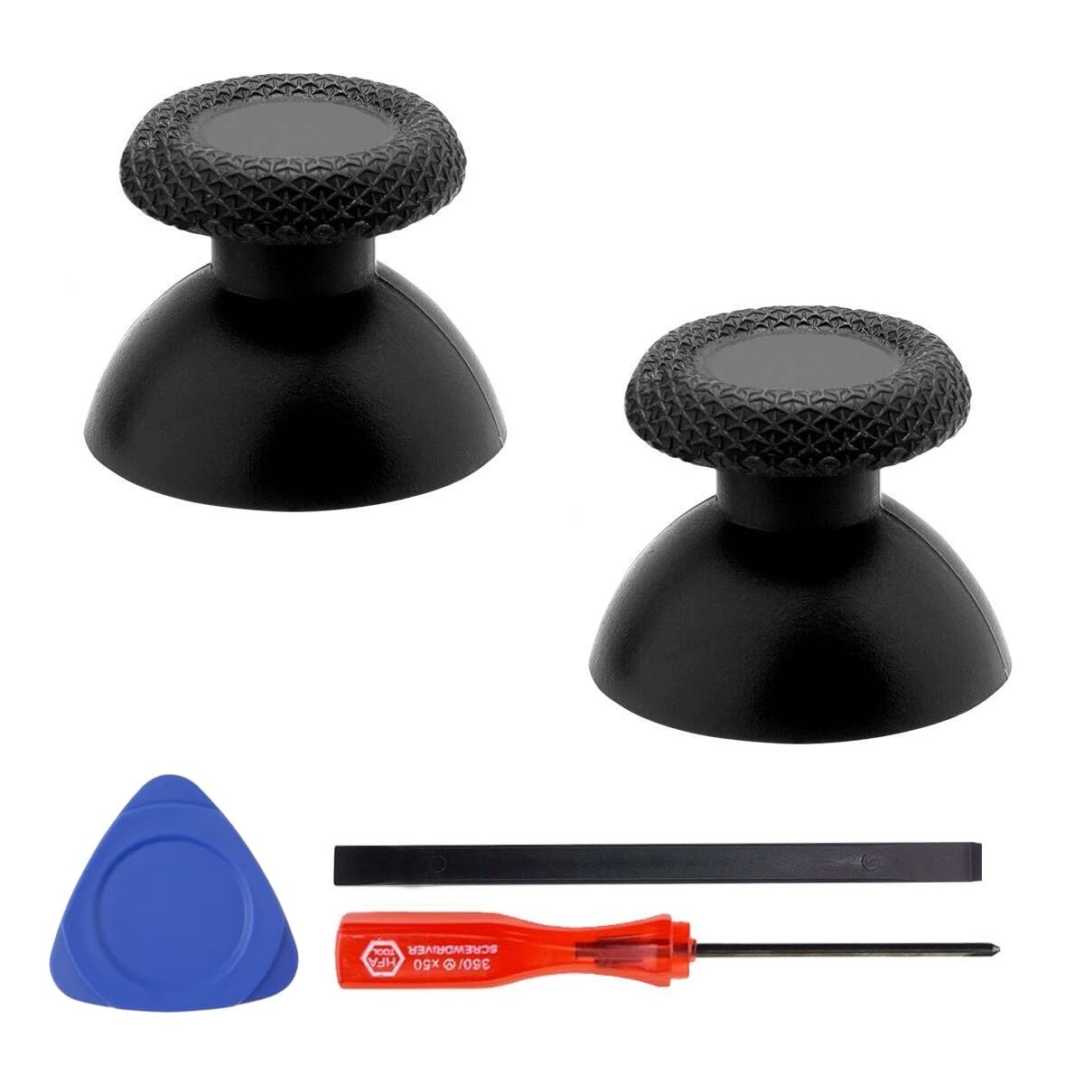 2 Pack Black OEM Thumbsticks Replacement Kit for PS Portal & for PS5 VR2, ToneBa