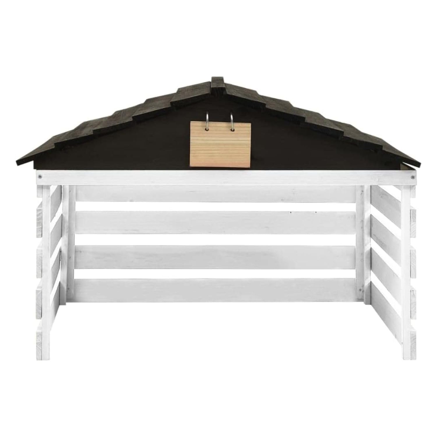 Oakestry Robotic Lawn Mower Garage Wooden Protective Outdoor Shelter Weatherproo