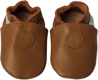 Dotty Fish Leather Crawling Shoes - Non-slip Soft Sole Barefoot Feel