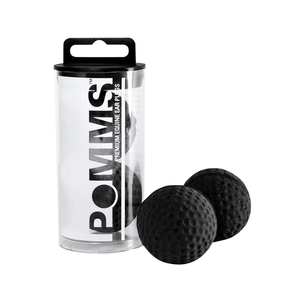 Intrepid International Pomms - Horse Ear Plugs 14hh and Taller Black (9508000000