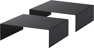 山崎実業(Yamazaki) 収納ボックス下 収納ラック 2個組 ブラック 約W31XD27XH10cm(1つあたり) タワー デットスペースも有効活用 ストック収納 5567