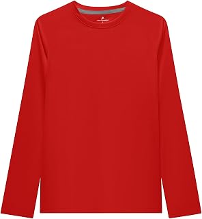 DEVOROPA Boys UPF 50+ Rash Guard Swim Shirt Long Sleeve Quick Dry Lightweight Kids Surf Swimsuit