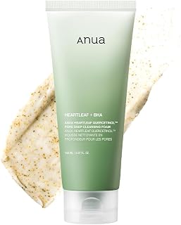 Anua Heartleaf Quercetinol Pore Deep Cleansing Foam, 5.07 fl.oz | Face wash for Pore Refining Cleanser, Hydrating Daily Cleanser For Double Cleansing, Gentle Foaming with BHA, Korean Skincare