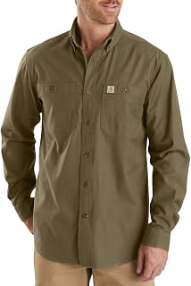 Carhartt メンズ ビッグ&トール Rugged Flex Rigby 長袖ワークシャツ
