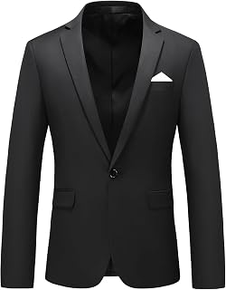 MOGU Blazer for Men, Slim Fit Suit Jacket, Casual Sport Coat