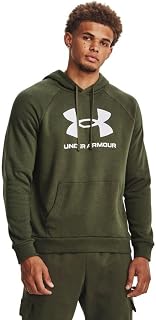 Under Armour Men's Rival Fleece Logo Hoodie, (390) Marine OD Green// White, XX-Large Tall