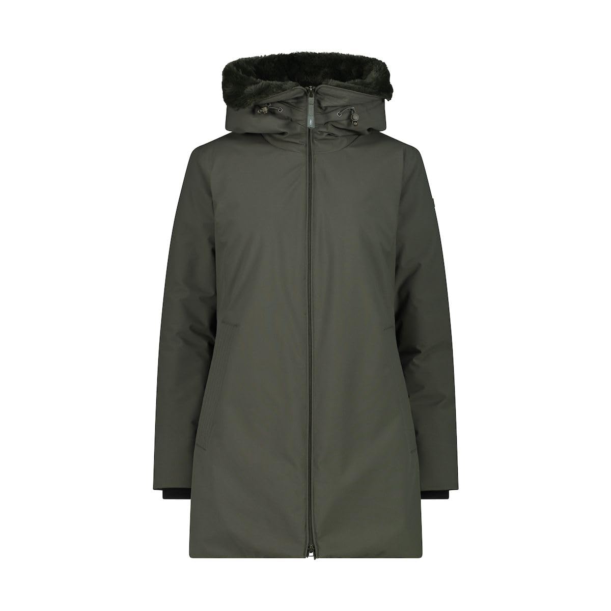 CMP Parka Da Donna Con Cappuccio Fisso Jacket Donna (Pacco da 1)