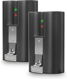 Amityke 2-Pack Replacement Battery for Ring Doorbell & Camera, 6040mAh 3.65V, Compatible with Ring Video Doorbell 2/3/3 Plus/4, Stick Up Cam (2nd/3rd Gen), Spotlight & Peephole Cam