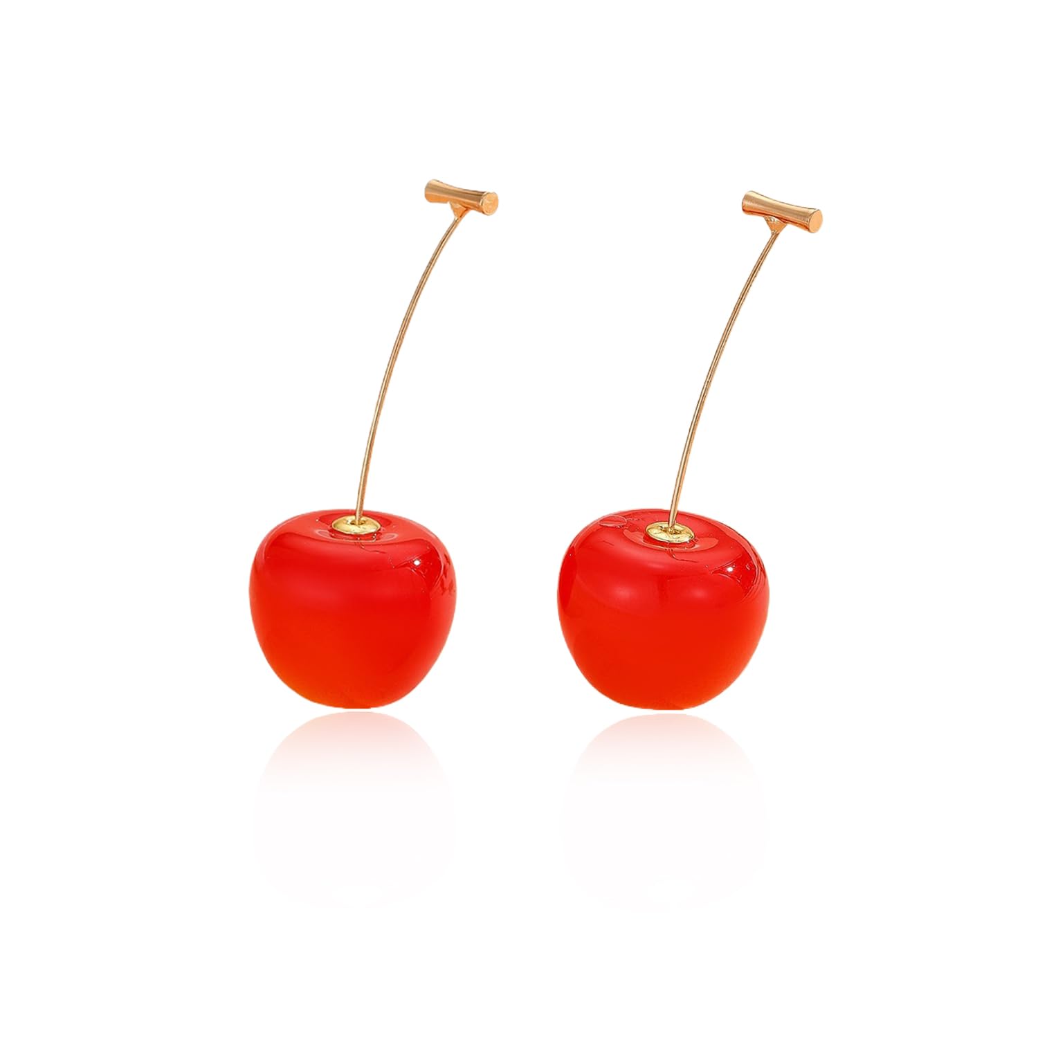 Cherry Earrings for Women Fun Fruit Drop Dangle Earrings Cute 3D Red Jewelry Uni