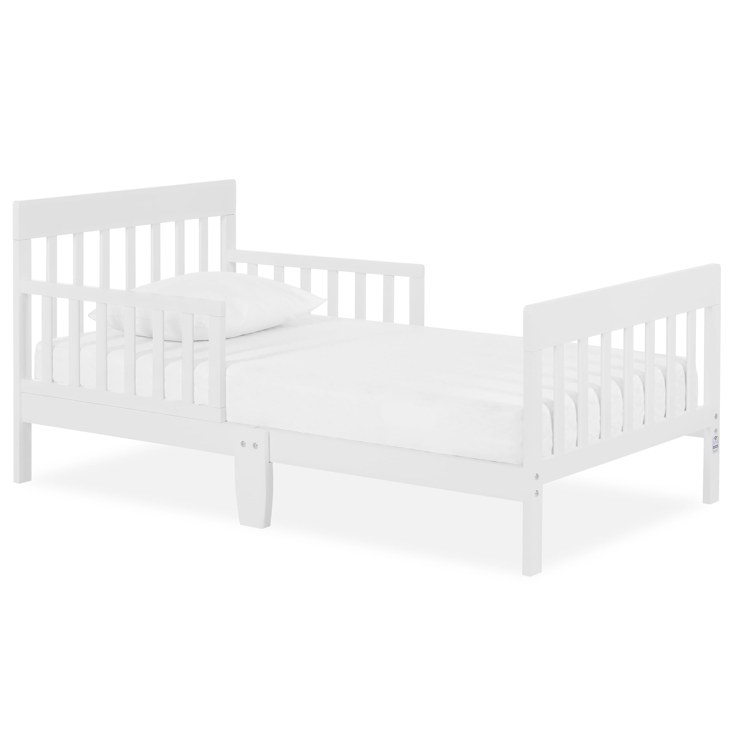 Dream On Me Finn Toddler Bed in White, Greenguard Gold and JPMA Certified, Non-T
