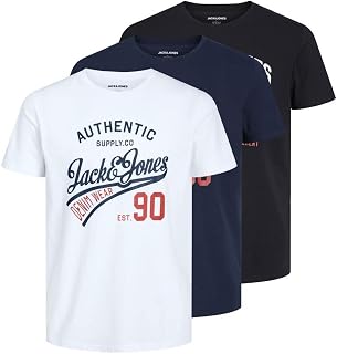 JACK & JONES T-Shirt 3-Pack Logo O-Neck T-Shirt