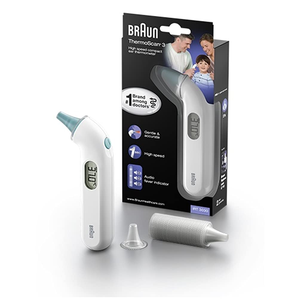 Braun ThermoScan 3 Ear thermometer | #1 Brand among doctors1 | Fast 1 second mea