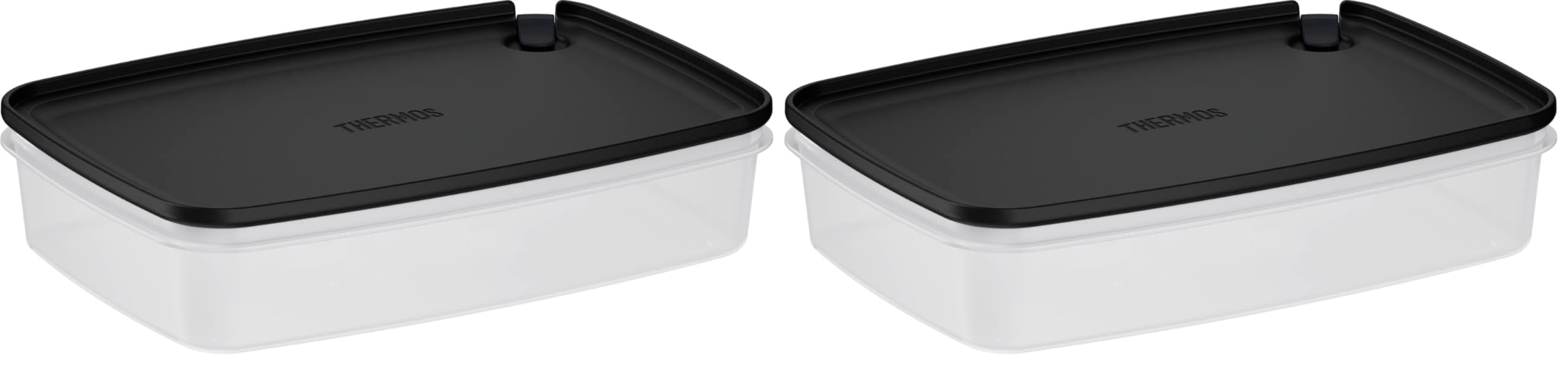 Thermos KC-SA1500 BK My Food Container, Square Shape, 50.4 fl oz (1,500 ml), Bla