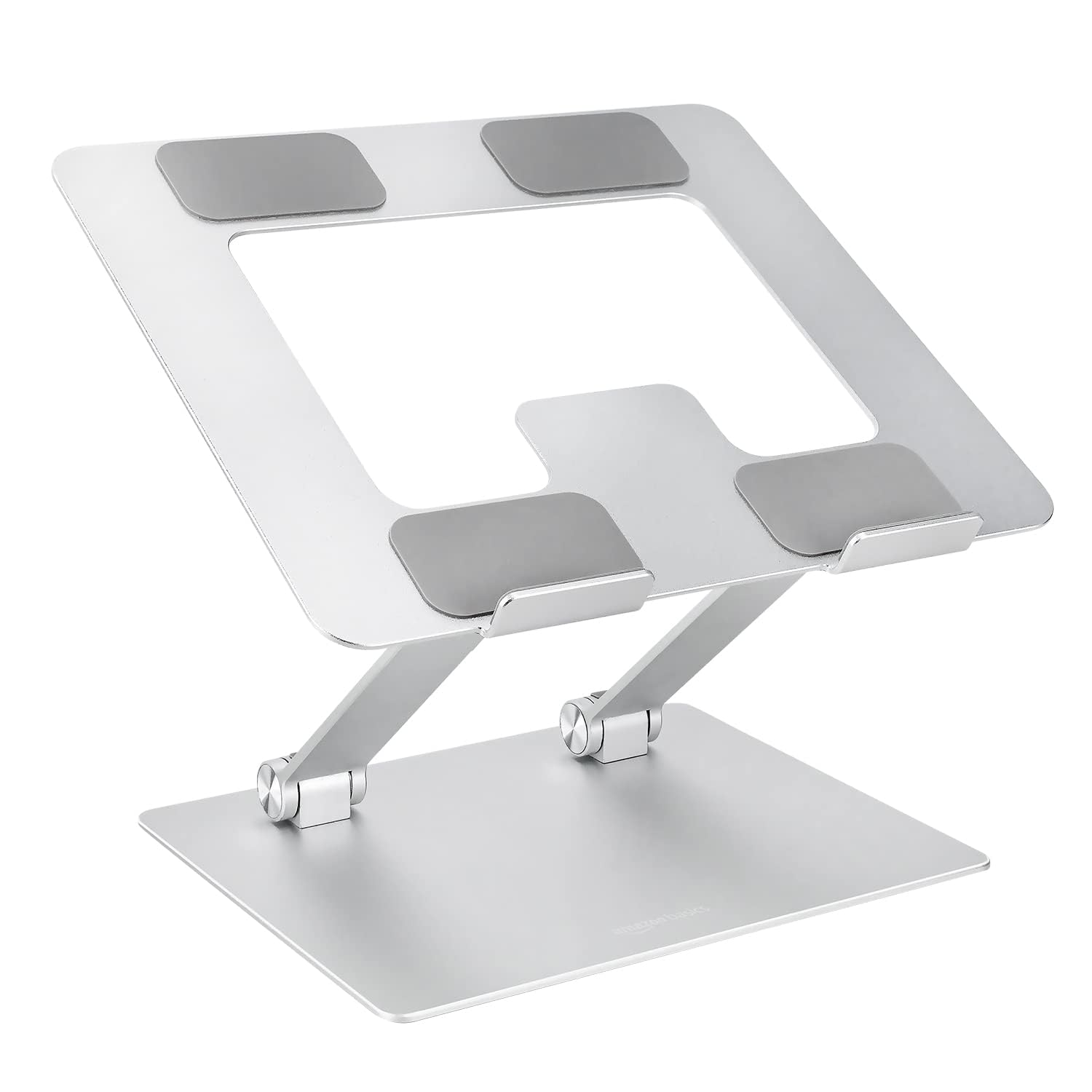 Amazon Basics Sturdy and Portable Ergonomic Laptop Stand for Desk, Height Adjust