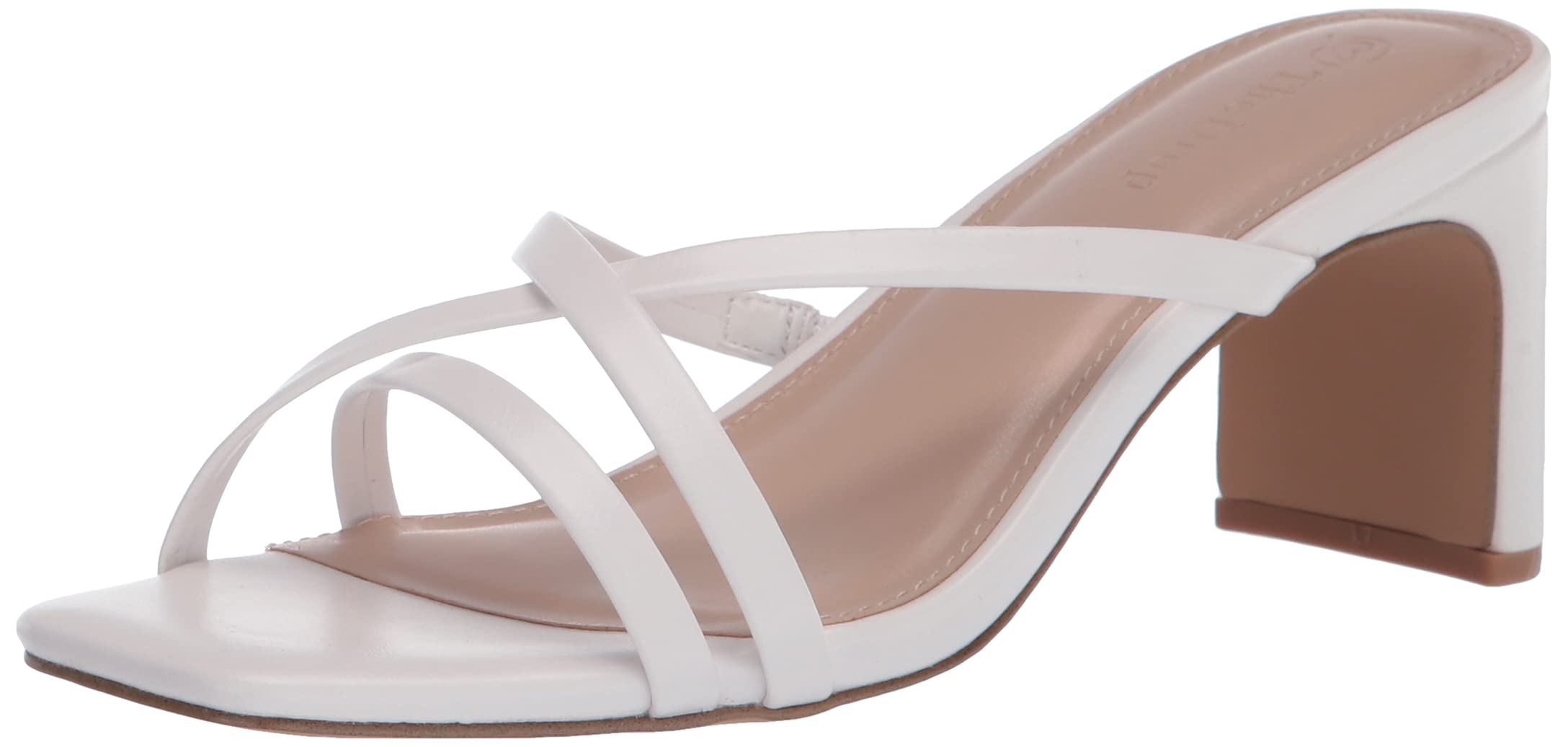 The Drop Women's Amelie Strappy Square Toe Heeled Sandal