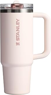 STANLEY Quencher ProTour Flipstraw Tumbler, 30 oz, Rose Quartz | Built-In Straw & Handle | Cupholder Compatible for Travel | Leakproof Insulated Stainless Steel Cup | BPA-Free