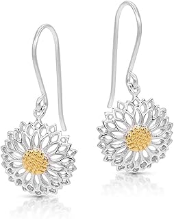 Gorgeous Hollow Sunflower Drop Earrings for Women Elegant Jewelry