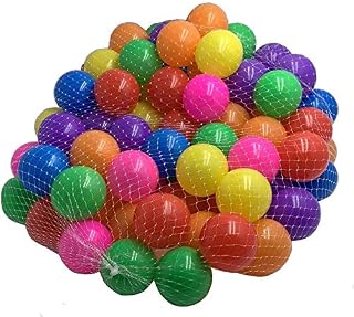 DIVCHI 100PCS Soft Plastic Mini Play Balls Multi Vibrant Colors - durable, No Sharp Edges, Non Toxic, Phthalate & BPA Free - Use in Kids or Toddler Ball Pit (100PCS)
