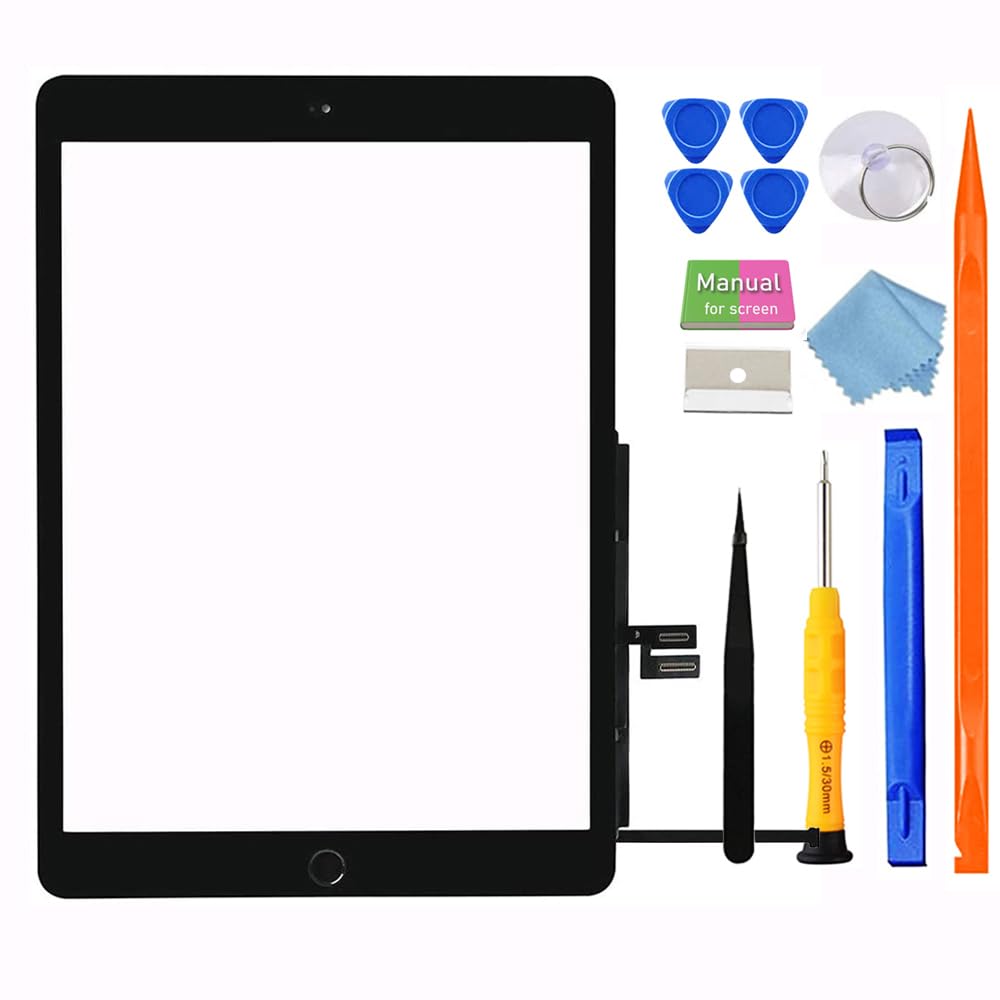 for iPad 7/8 (7th 8th Gen) Screen Replacement Digitizer Touch Glass 10.2", for 7