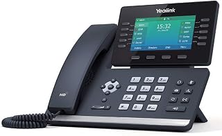 Yealink T54W IP Phone, 16 VoIP Accounts. 4.3-Inch Color Display, AC Wi-Fi, Dual-Port Gigabit Ethernet, PoE, Power Adapter Not Included (SIP-T54W) (Renewed)