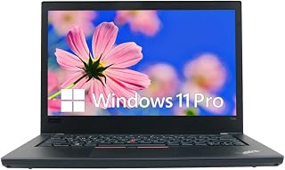 Lenovo ThinkPad T480 14" Notebook Laptop Computer, Intel Core i5-8250U up to 3.4GHz, 8GB DDR4 RAM, 256GB SSD, Type-C, HDMI, Windows 11 Pro (Renewed)
