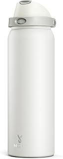 Meoky 40 oz Insulated Stainless Steel Water Bottle with Straw for Gym