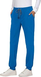 KOI Next Gen Women's 7 Pocket Good Vibe Jogger Scrub Pants with 4-Way Stretch and Elastic Waistband