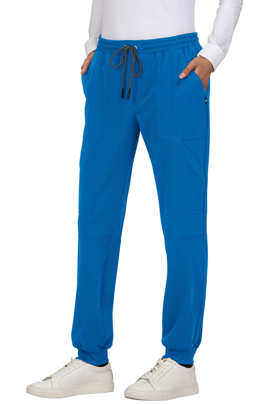 KOI Next Gen Women's 7 Pocket Good Vibe Jogger Scrub Pants with 4-Way Stretch an