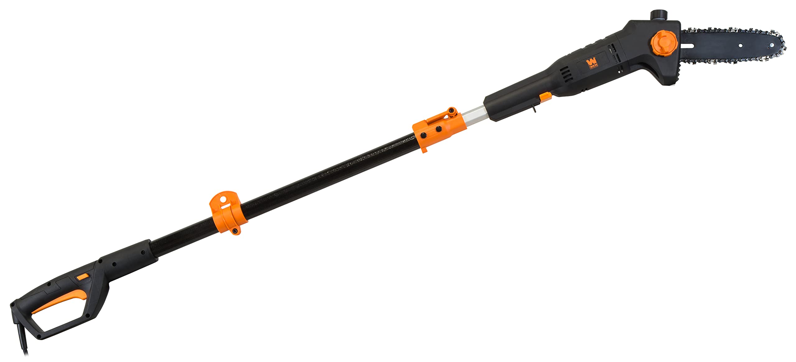 WEN 4019 6-Amp 8-Inch Electric Telescoping Pole Saw, Corded electric - Black&ora