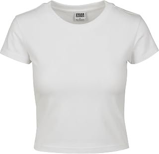 Urban Classics Women's Tb2754-ladies Stretch Jersey Cropped Tee T-Shirt