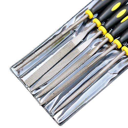 6pcs 140mm Mini Metal Rasp Needle Files Set Wood Carving Tools for Steel Rasp Ne