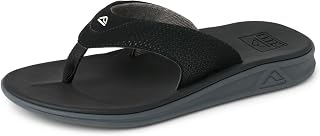 Reef Rover Mens Flip Flop, Supportive & Ultra Soft Footbed, Durable Non Marking Outsole