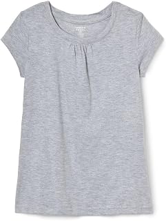 (フレンチトースト) French Toast スクールユニフォーム ガールズ 半袖クルーネックTシャツ フロントにギャザーあり