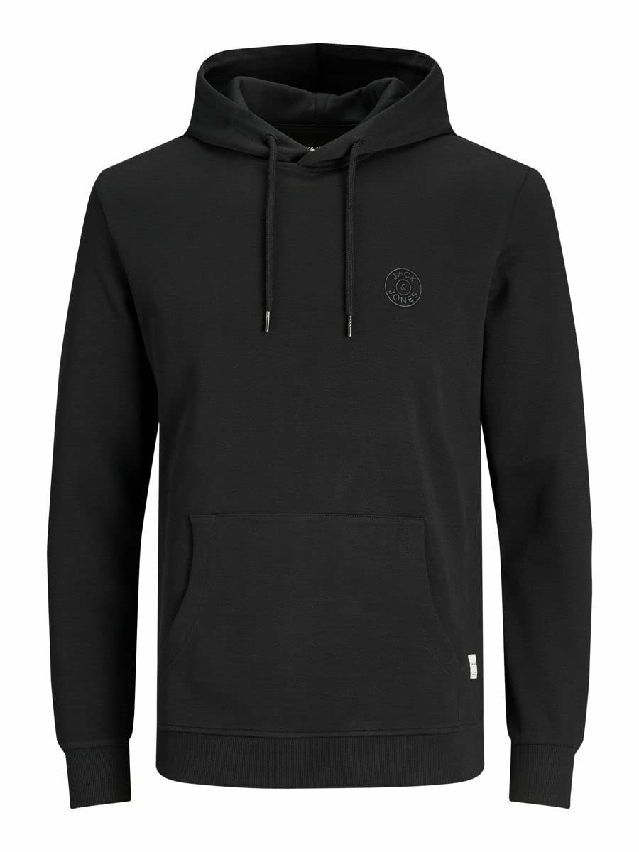 JACK & JONES Men's Jjebasic Logo Sweat Hood Noos Hooded Sweatshirt