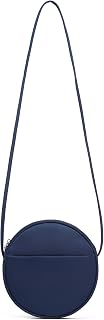 YONBEN Women's Circular Crossbody Bag Nylon Zipper Adjustable Shoulder Straps
