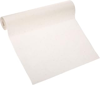 PATIKIL Xuan Paper Roll, 65.6Ft x 13.8Inch Chinese Calligraphy Practice Paper with Golden Point Chunlian Duilian Rice Paper Couplets for Calligraphy Practice, White