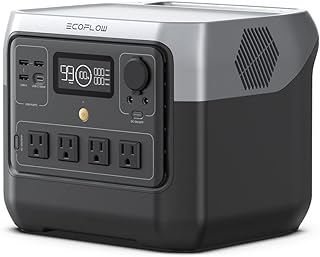 EF ECOFLOW Portable Power Station RIVER 2 Pro, 768Wh 800W | 70 Min Fast Charging, LiFePO4 Battery,4 AC Outlets, X-Boost 1600W Solar Generator for Outdoor Camping(Solar Panel Optional)
